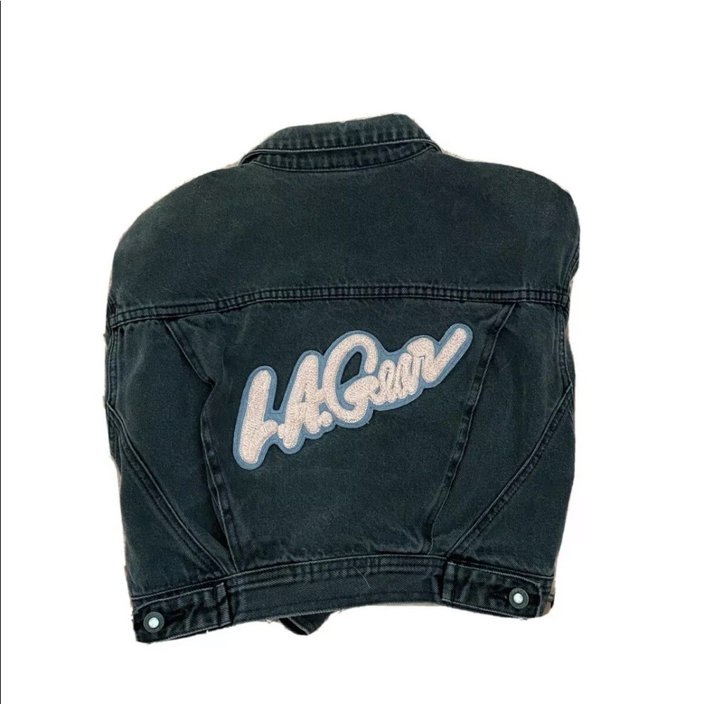 Black jean LA Grear jacket